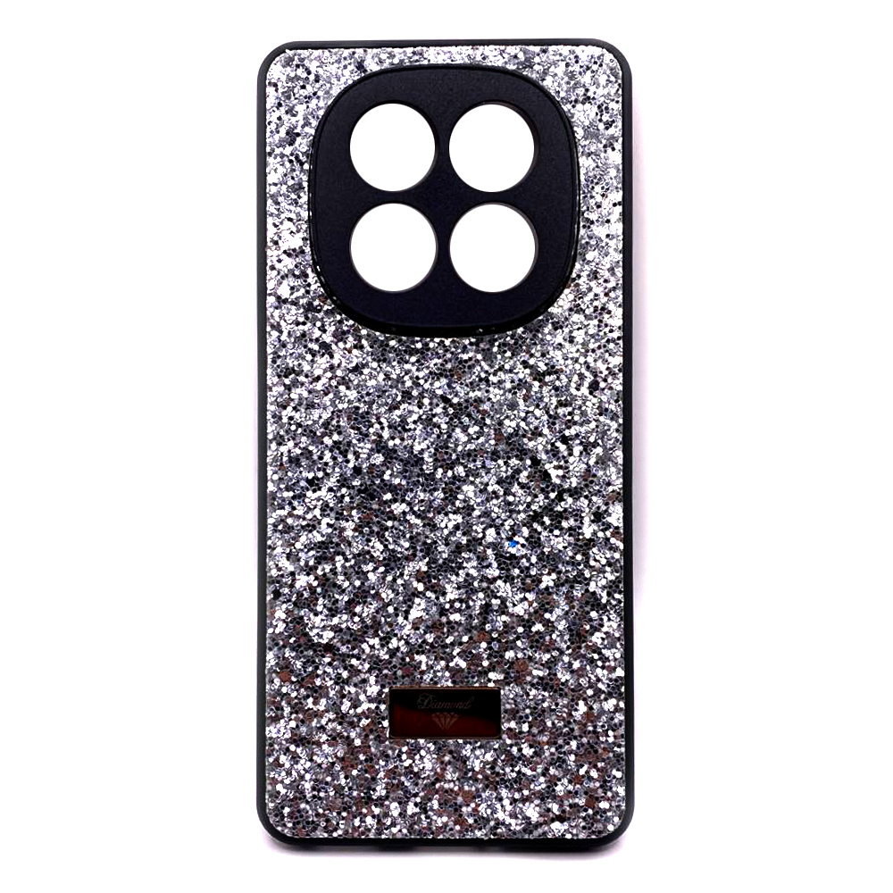 Накладка Bling Grainy Diamond Separate Camera для Xiaomi Note 14 Pro Plus (Срібляста)-0